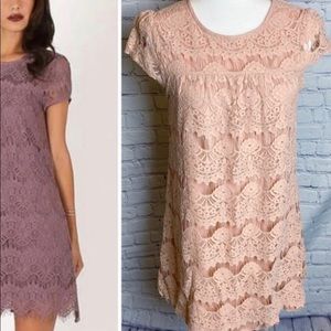 Speechless Pink Lace Dress